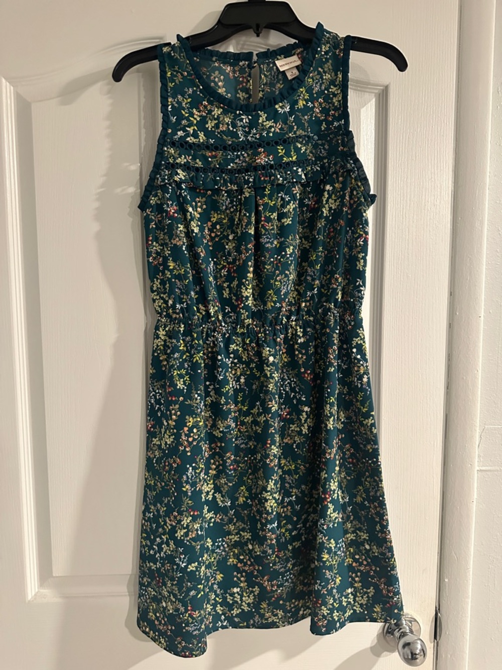 Merona Teal Floral Midi Dress